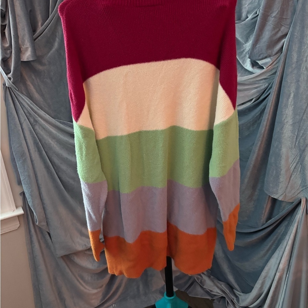 Modcloth oversized Multicolor Striped Sweater - Picture 3 of 7